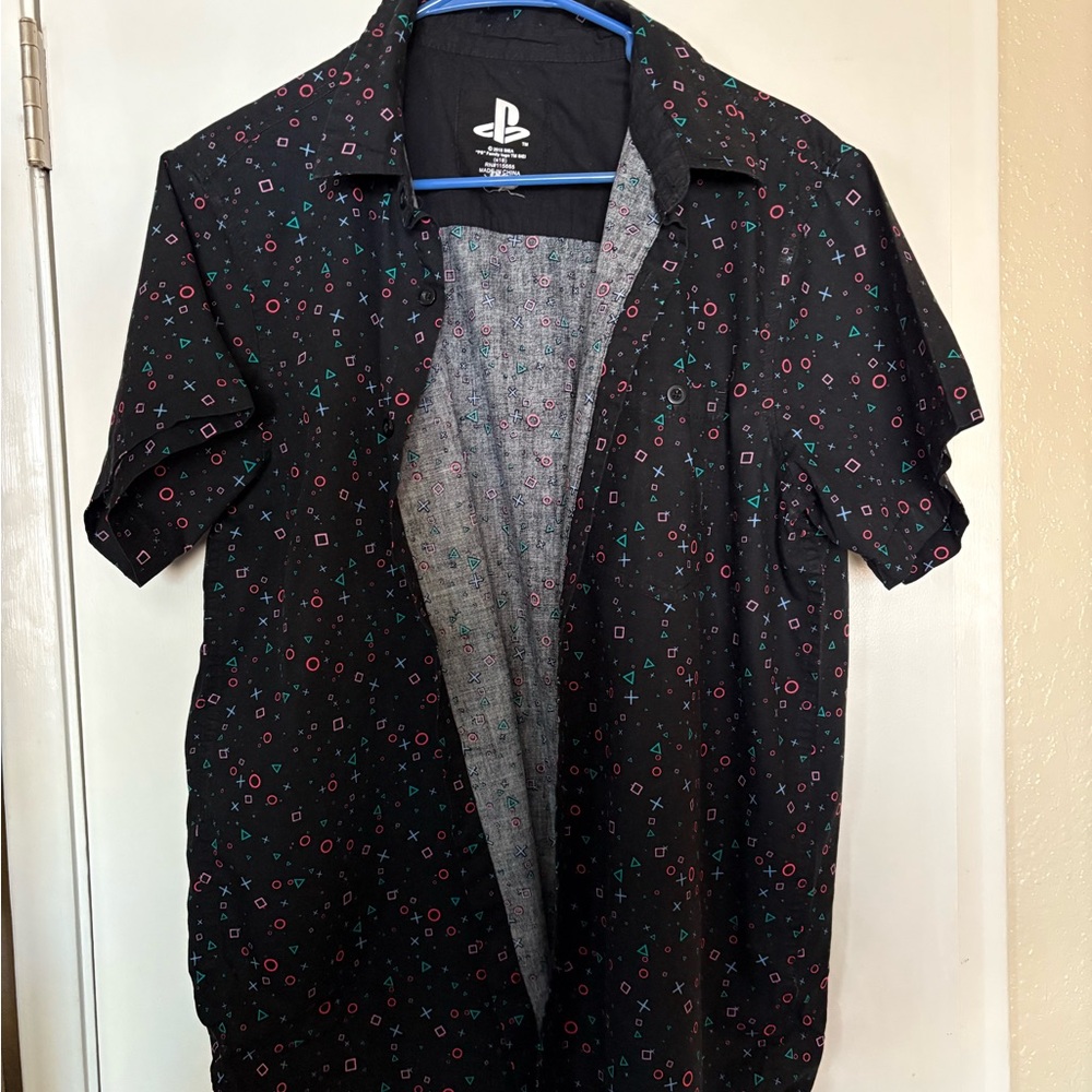 PlayStation Black Short Sleeve Shirt - Size 18 XXL